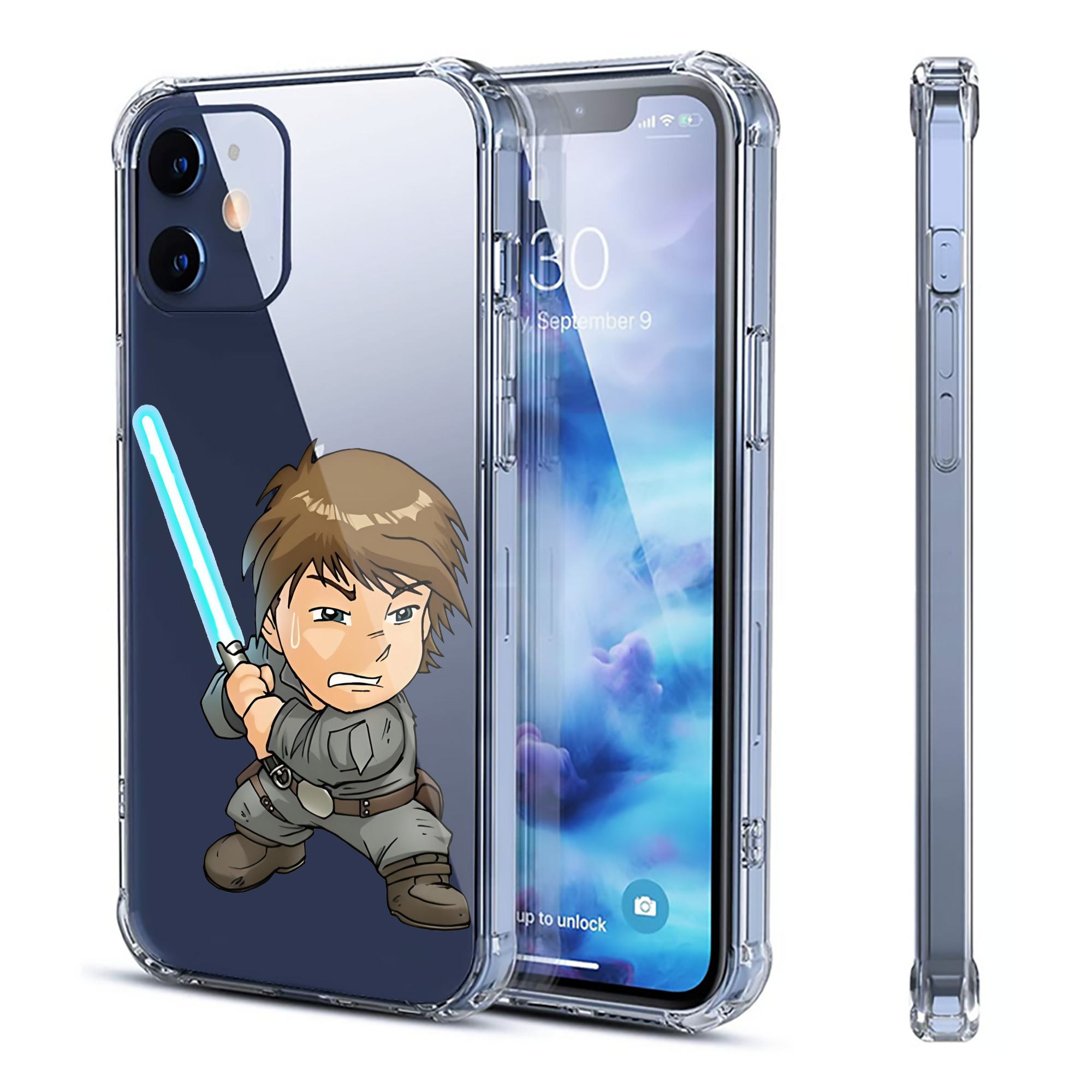 （画像用） スター・ウォーズ Star Wars 【iPhone 12シリーズ対応】透明スマホケース（クリアソフトケース）